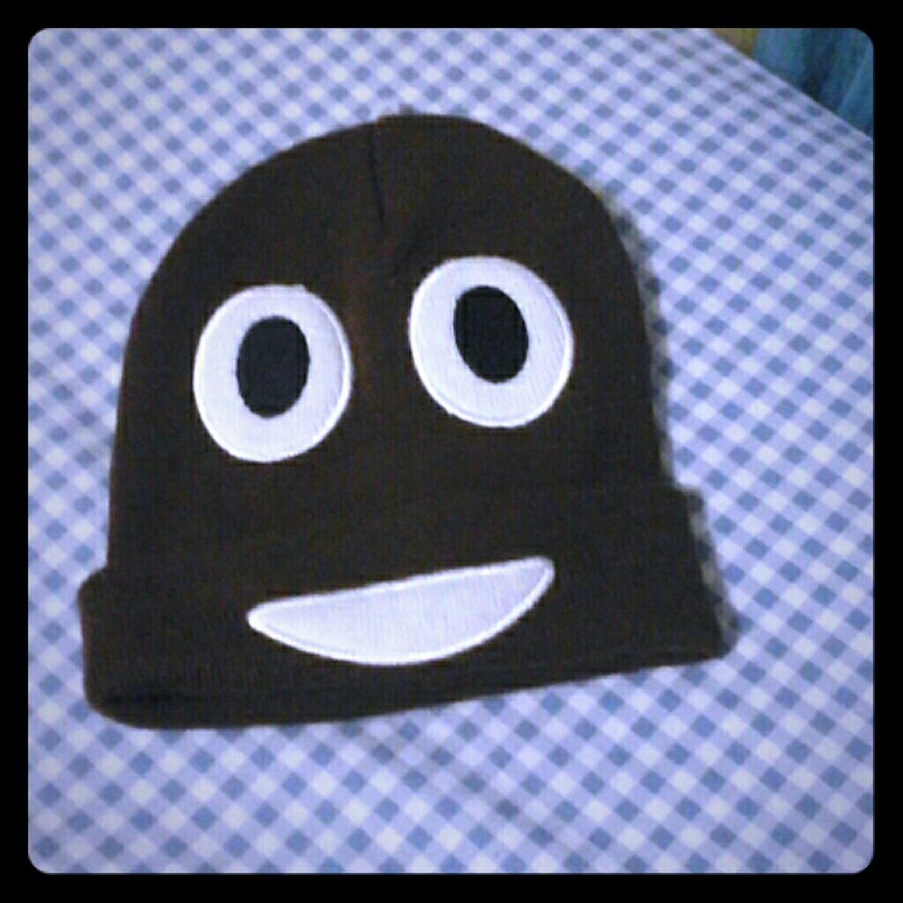Poop emoji beanie